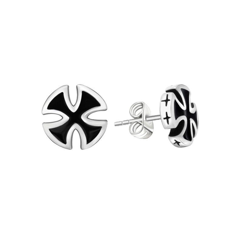 Boucles d'Oreilles Croix de Malte