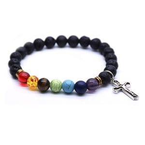 Bracelet Croix Sept Pierres