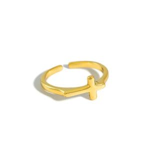 Bague Croix Or Femme