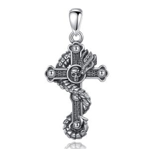 Pendentif Croix Gothique Argent
