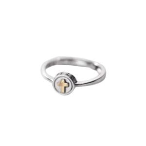 Bague Mini Croix en Argent
