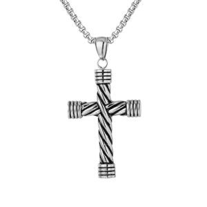 Pendentif Croix Chrétienne Homme
