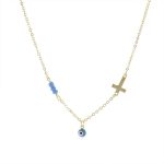 Collier Croix et Oeil